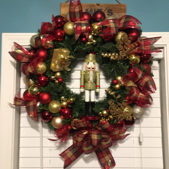 Other - Christmas Nutcracker Wreath Homemade